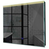 Specchio LED Quadrato | Pulsante touch | Luce bianca calda - Reyze Serie Edge Modello 5